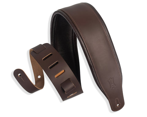 Levy's M26PD-DBR_DBR Favorite Padded Dark Brown Leather Dark Brown 3"