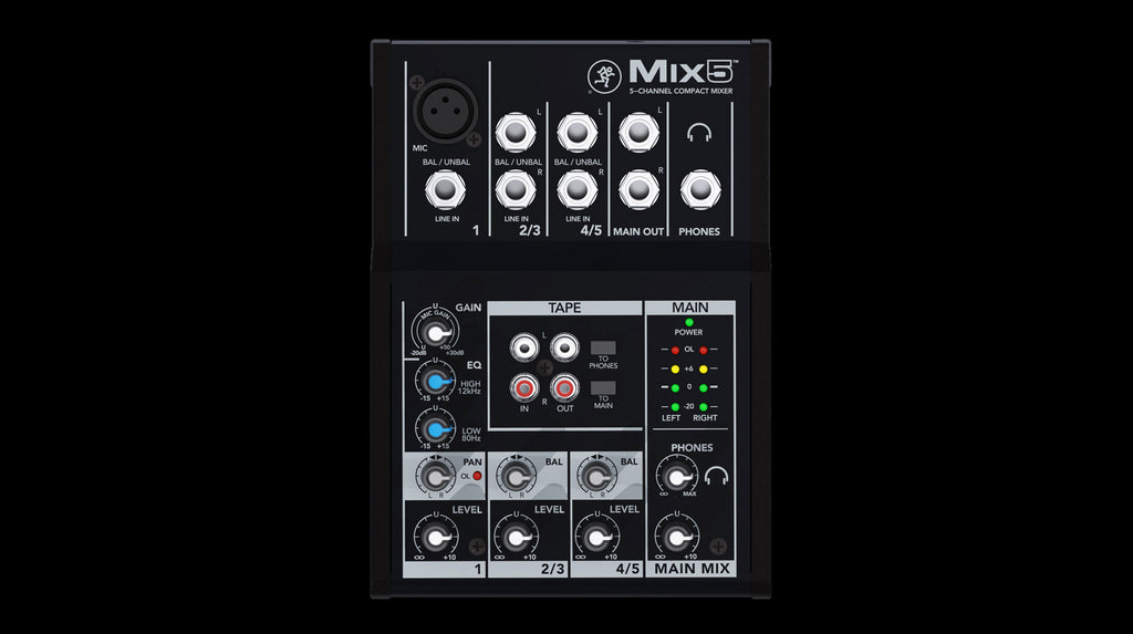 Mackie MIX5 5 Channel Compact Mixer