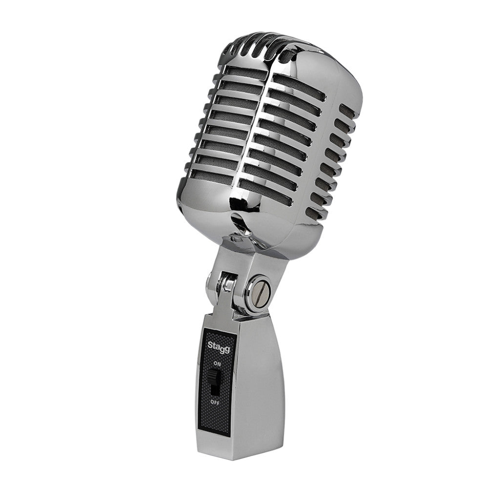 Stagg SDM100CR Professional vintage style cardioid dynamic microphone with cartridge DC04