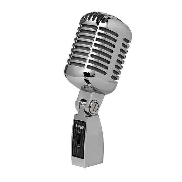 Stagg SDM100CR Professional vintage style cardioid dynamic microphone with cartridge DC04