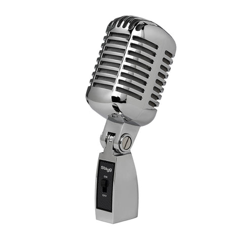 Stagg SDM100CR Professional vintage style cardioid dynamic microphone with cartridge DC04