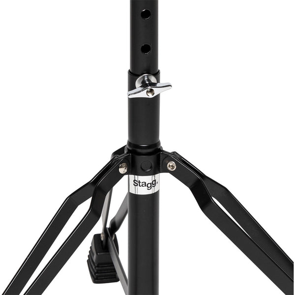 Stagg DT32BK Drum throne, double braced, black finish