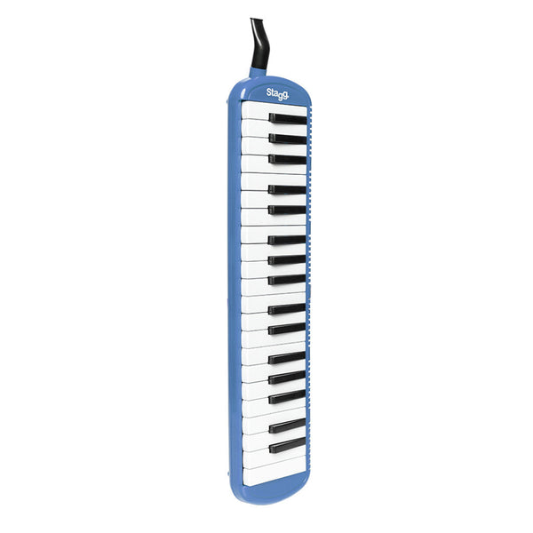 Stagg Blue Plastic Melodica with 37 Keys and Black Bag MELOSTA37 BL