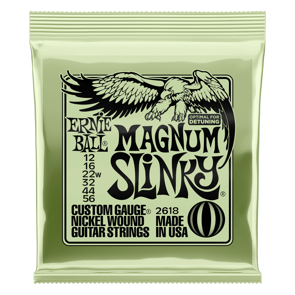 Ernie Ball MAGNUM SLINKY NICKEL WOUND ELECTRIC GUITAR STRINGS 12-56 GAUGE P02618
