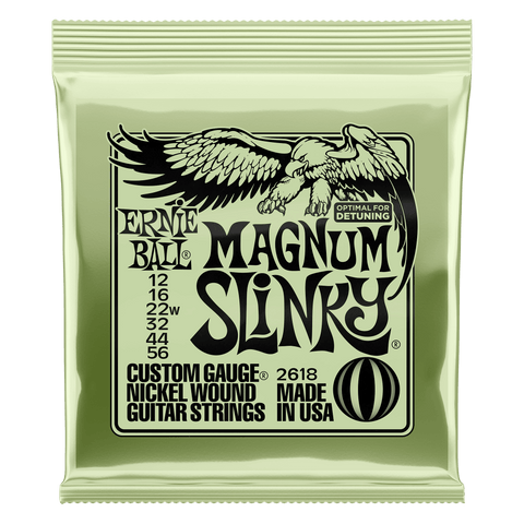 Ernie Ball MAGNUM SLINKY NICKEL WOUND ELECTRIC GUITAR STRINGS 12-56 GAUGE P02618