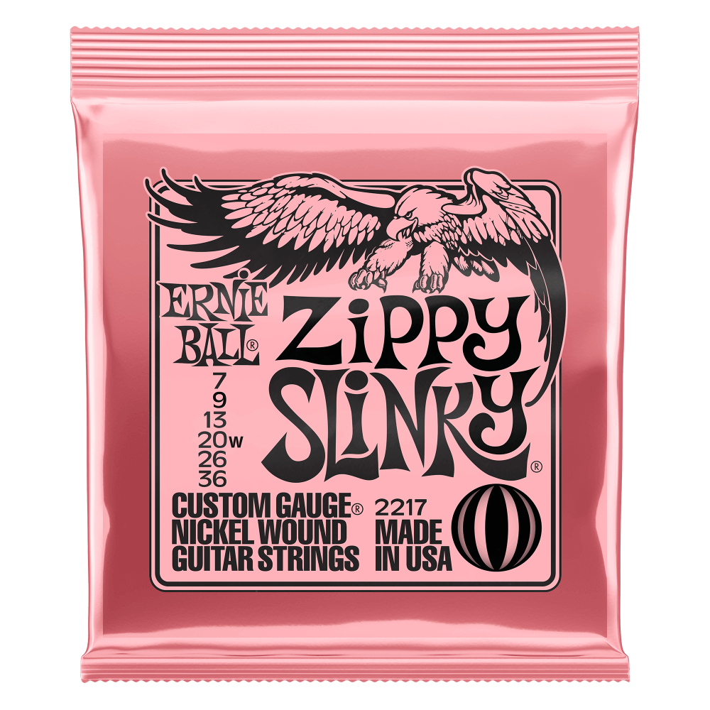 Ernie Ball ZIPPY SLINKY NICKEL WOUND ELECTRIC GUITAR STRINGS - 7-36 GAUGE P02217