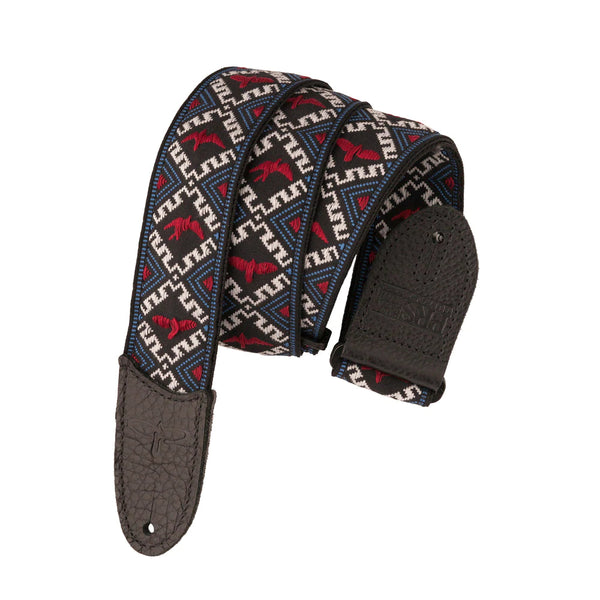 PRS Jacquard Hootenanny Style 2" Strap Red, White & Blue Birds