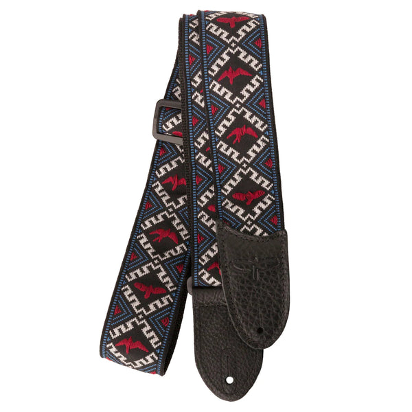 PRS Jacquard Hootenanny Style 2" Strap Red, White & Blue Birds