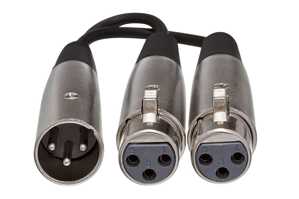 Hosa Y Cable Dual XLR3F to XLR3M YXF-119