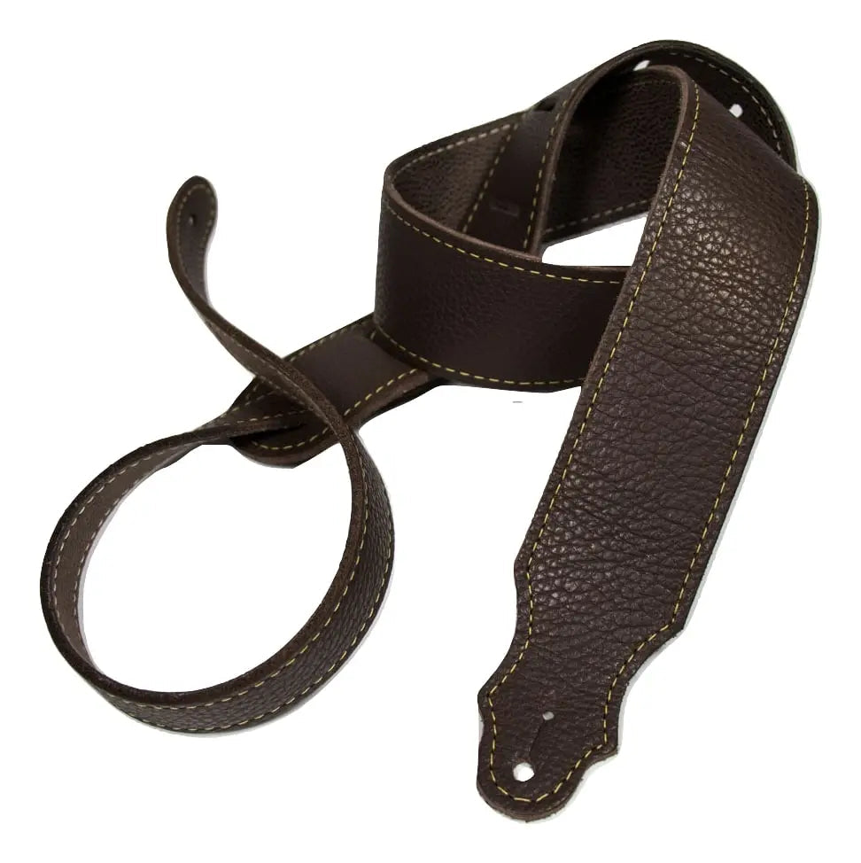 Franklin 2" Purist Glove Leather Guitar Strap Chocolate 4A-CH-G