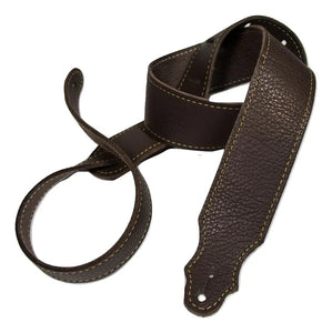 Franklin 2" Purist Glove Leather Guitar Strap Chocolate 4A-CH-G