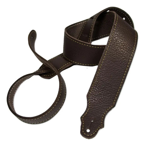 Franklin 2" Purist Glove Leather Guitar Strap Chocolate 4A-CH-G