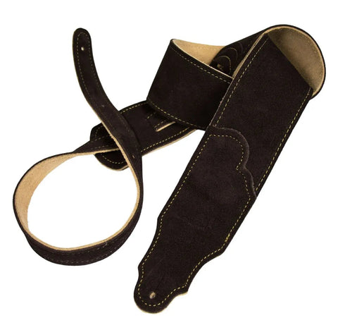 Franklin Original Suede Leather Premium Series Guitar Strap Chocolate FSS-CH-G