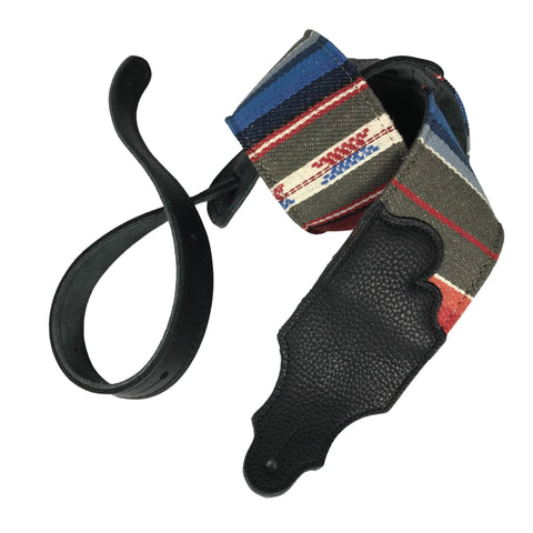 Franklin 3″ Saddle Blanket Guitar Strap Black FSCL-SB-BKB