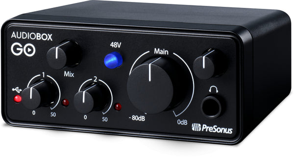 Presonus AudioBox GO: Compact 2x2 USB audio interface