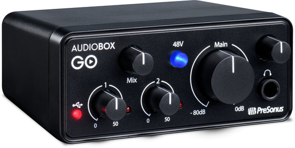 Presonus AudioBox GO: Compact 2x2 USB audio interface