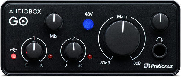 Presonus AudioBox GO: Compact 2x2 USB audio interface