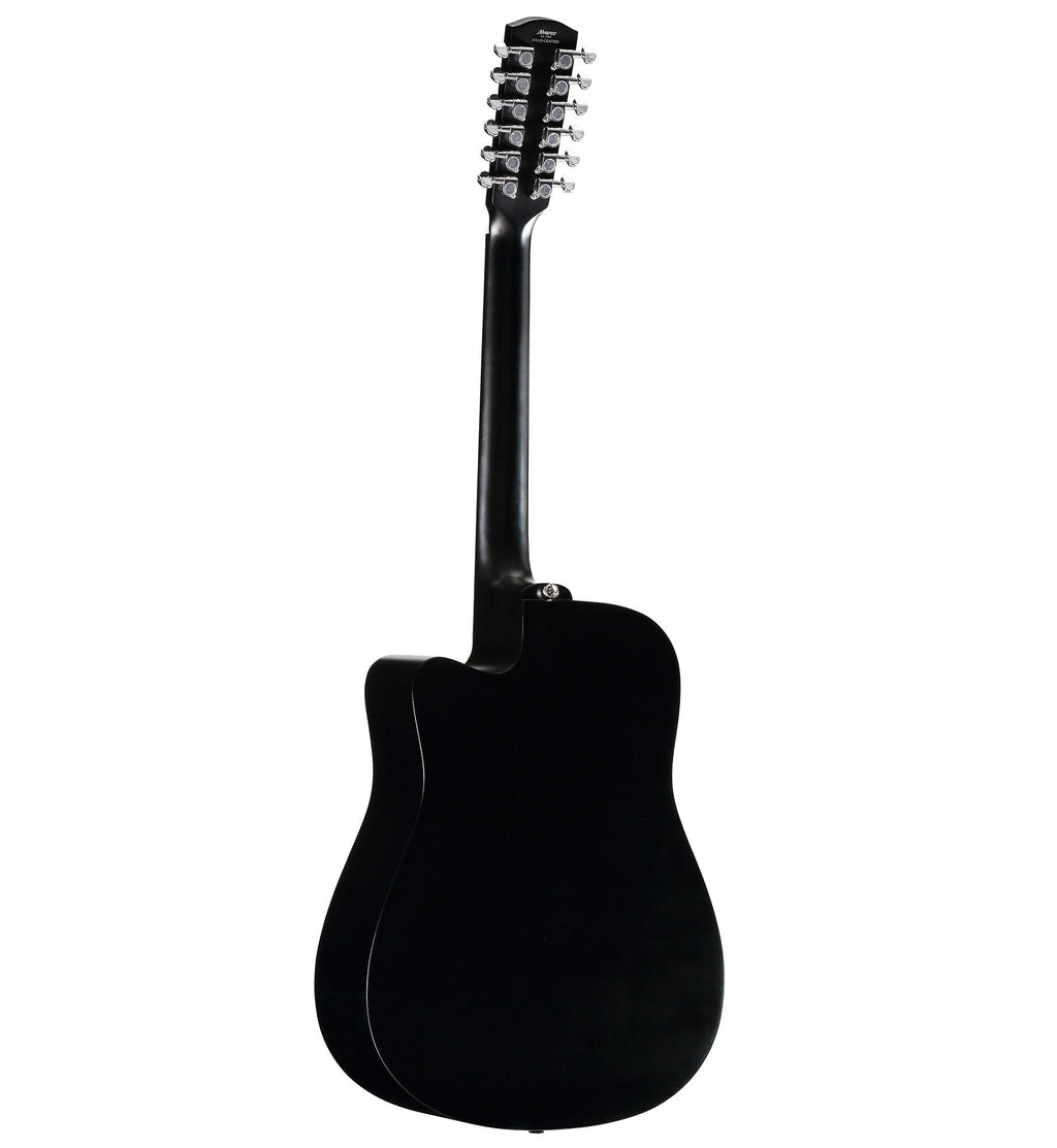 Alvarez AD60ce Black 12-string Acoustic-Electric Guitar - Black