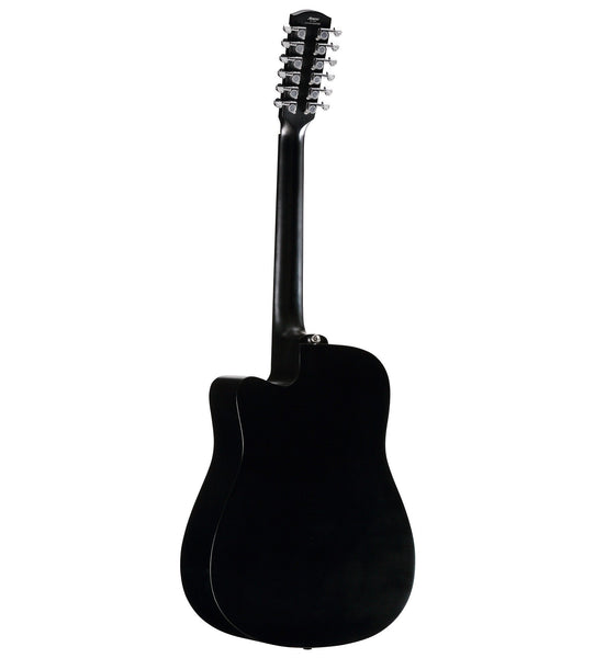 Alvarez AD60ce Black 12-string Acoustic-Electric Guitar - Black