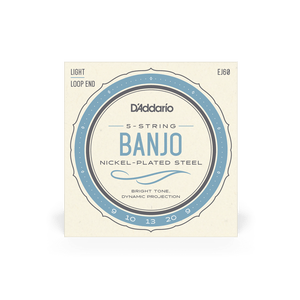 D'Addario EJ60 5 String Banjo 09-20 Regular Light Set