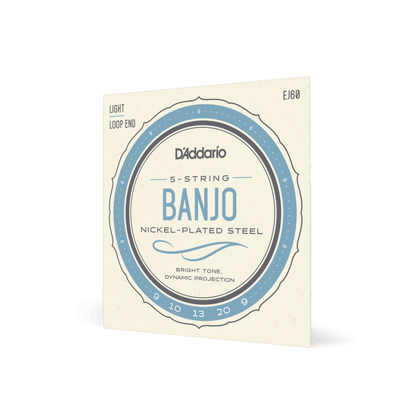 D'Addario EJ60 5 String Banjo 09-20 Regular Light Set