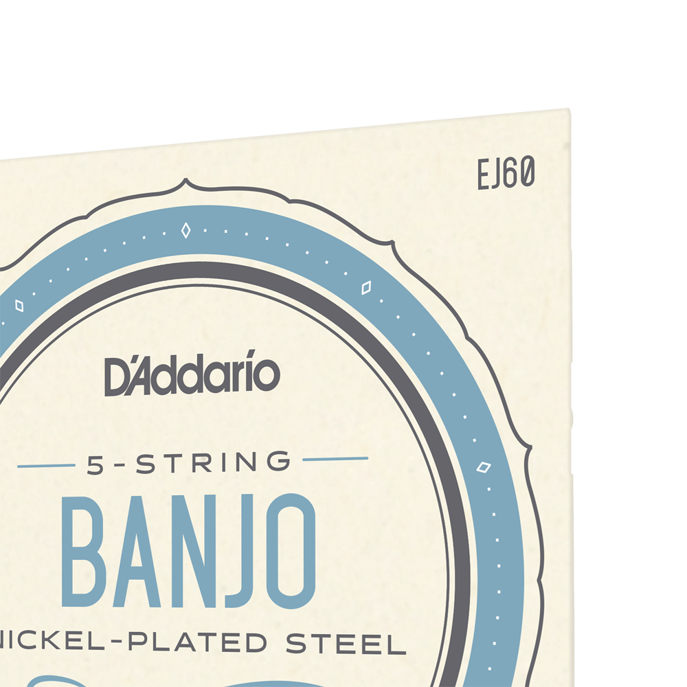 D'Addario EJ60 5 String Banjo 09-20 Regular Light Set
