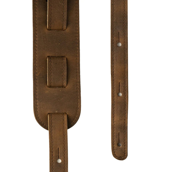 PRS Distressed Brown Leather Birds Strap