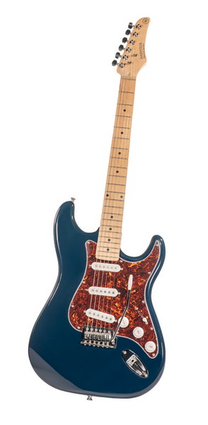 Nashville Guitar Works Double Cut Electric Blue with Maple Fretboard 135BL