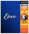 Elixir 12052 Nanoweb Nickel Plated Steel Electric Guitar Strings - Light (10-46)