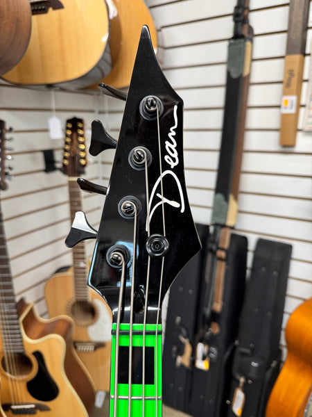 Dean Custom Zone 4-String Bass - Nuclear Green