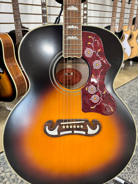 Epiphone J-200 Acoustic Electric Guitar - Aged Vintage Sunburst Gloss
