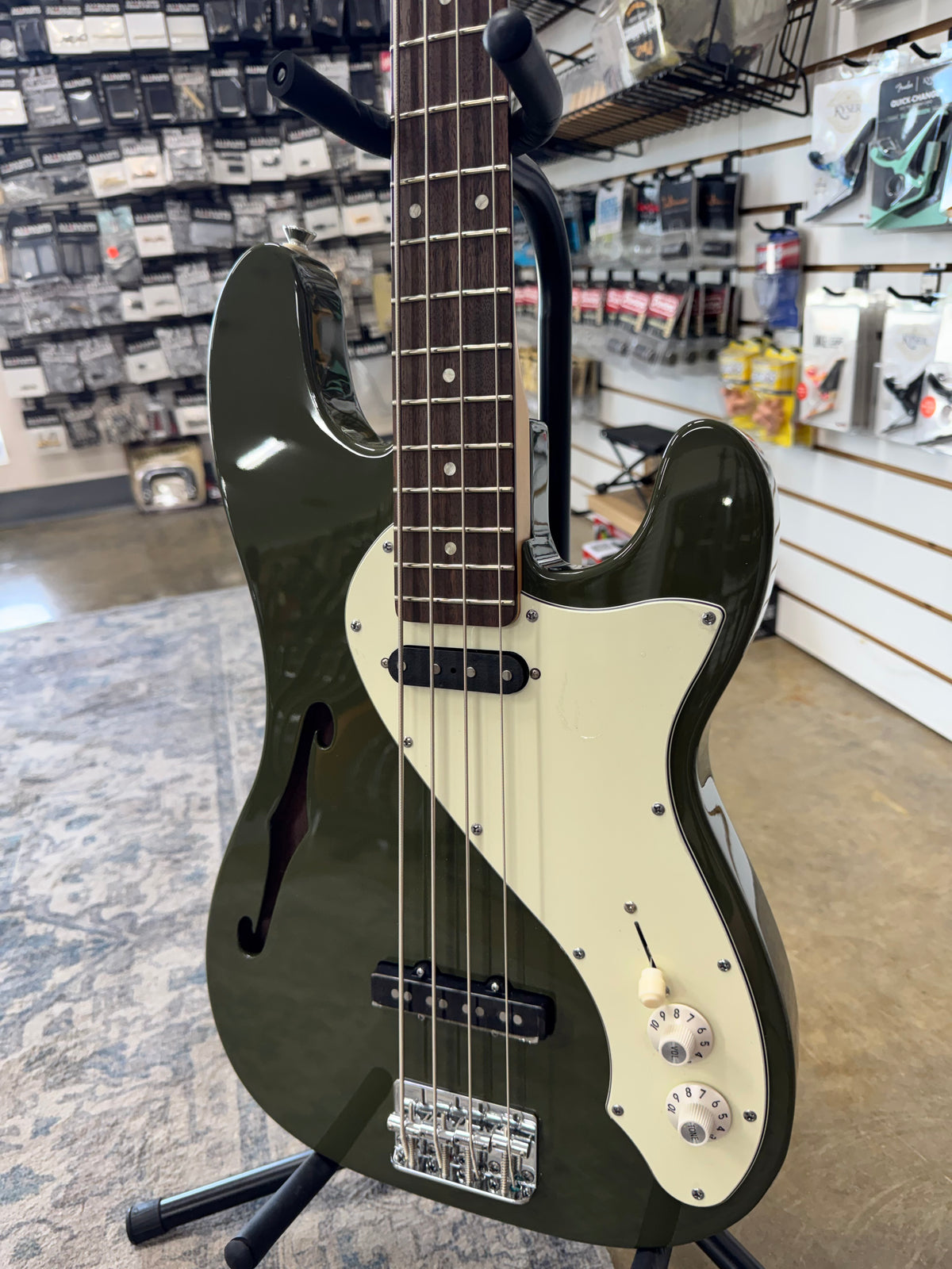 Squier Paranormal Precision Bass Thinline SJ - Olive