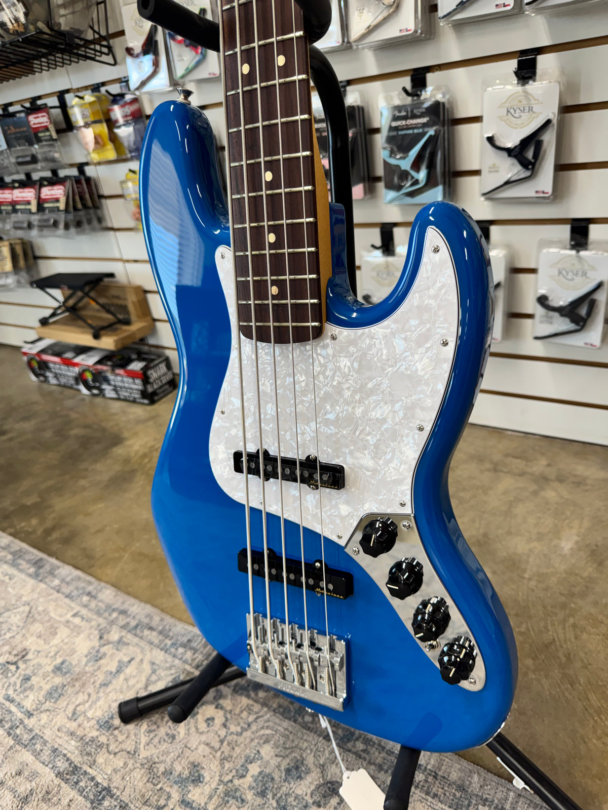 Fender Player II Modified Active Jazz Bass V with Rosewood Fretboard - Electric Blue