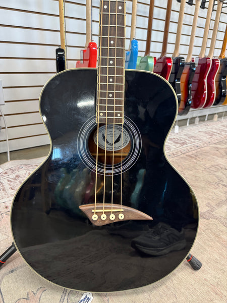 Dean EAB-CBK Acoustic Electric 4 String Bass - Classic Black - Used