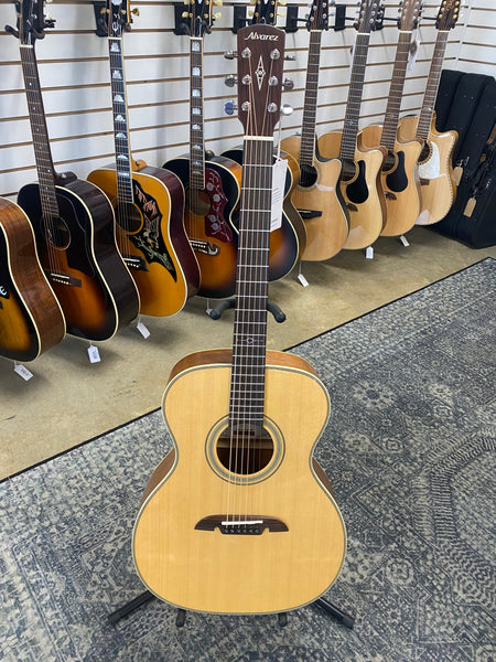 Alvarez AF60 Herringbone Acoustic Guitar - Natural