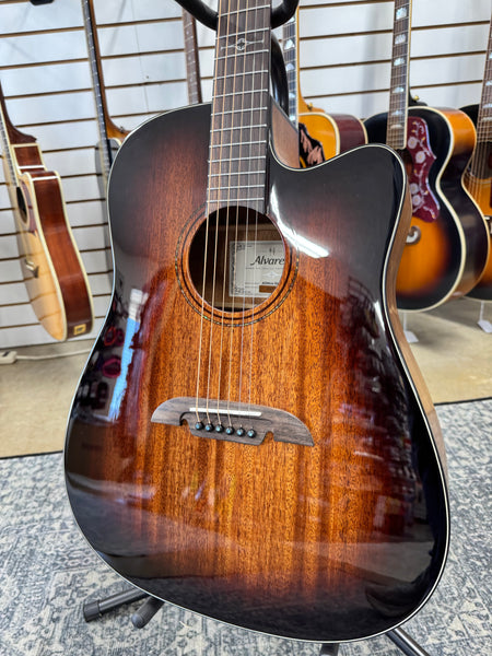 Alvarez AD66ce Shadowburst Dreadnought with Electronics - Shadowburst