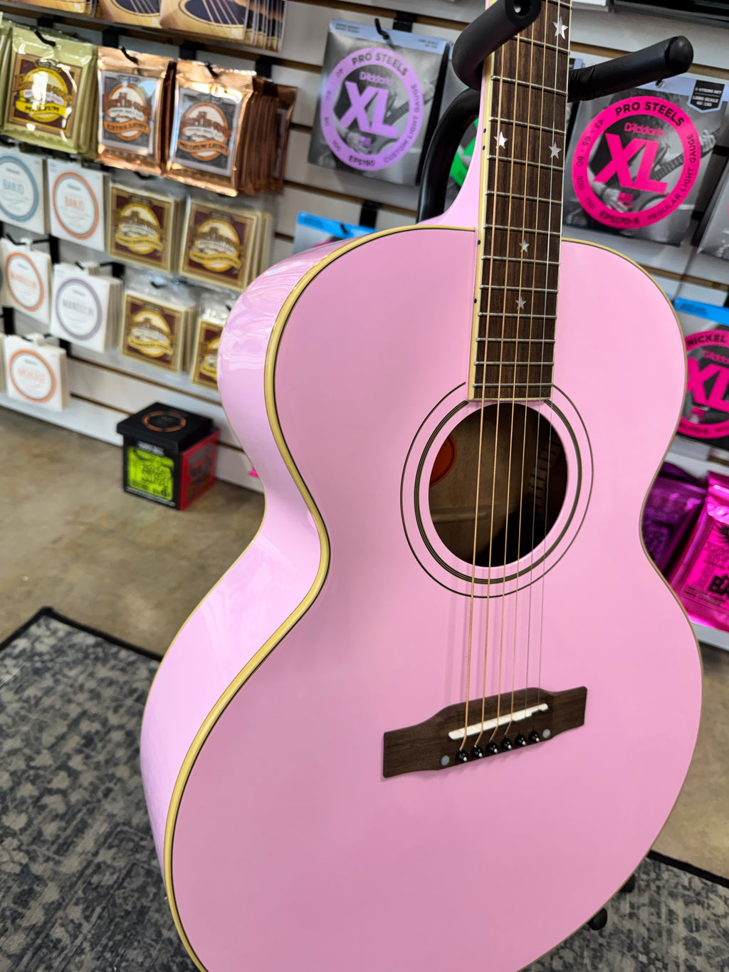 Epiphone J-180 LS - Pink