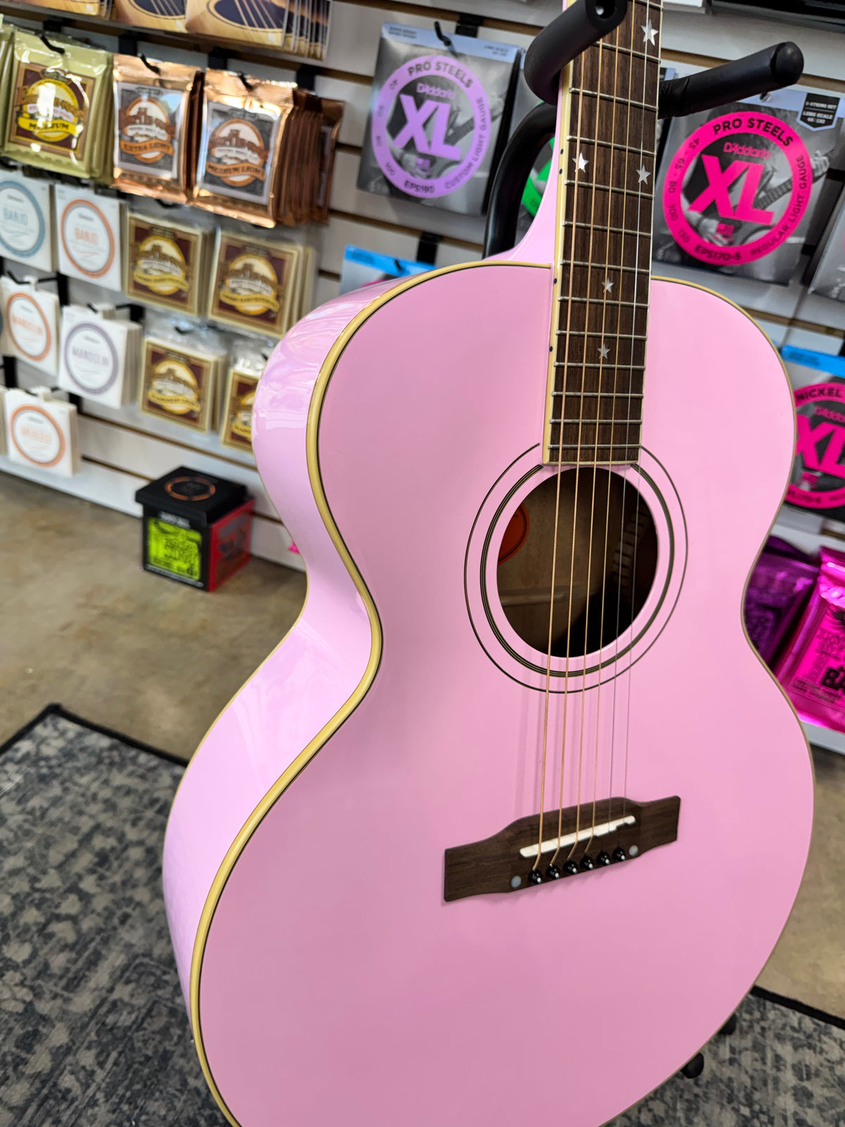 Epiphone J-180 LS - Pink