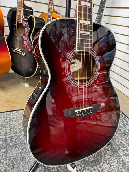 D'Angelico Premier Tammany with Electronics - Trans Black Cherry Burst - B Stock