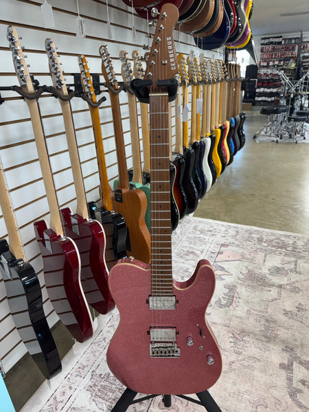 Cerberus Hermes 6VT Electric Guitar - Pink Sparkle - B Stock