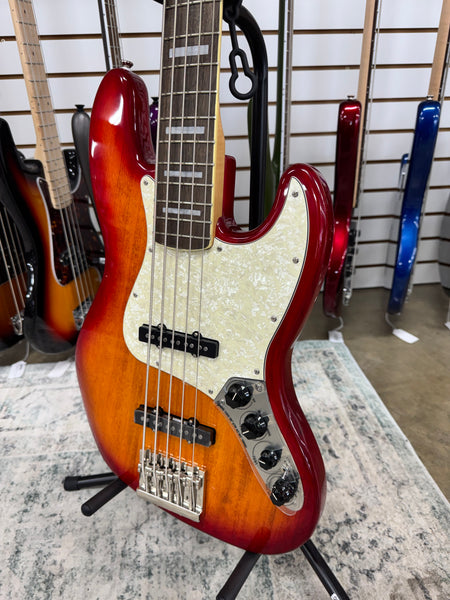 Squier Classic Vibe Active '70s Jazz Bass V - Sienna Sunburst