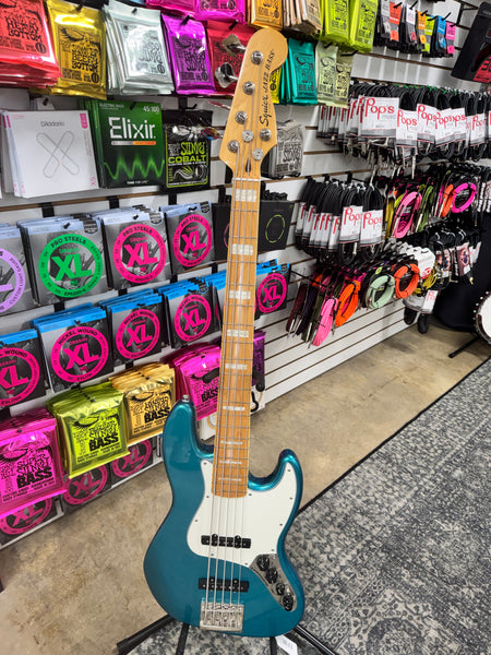 Squier Classic Vibe Active '70s Jazz Bass V - Ocean Turquoise