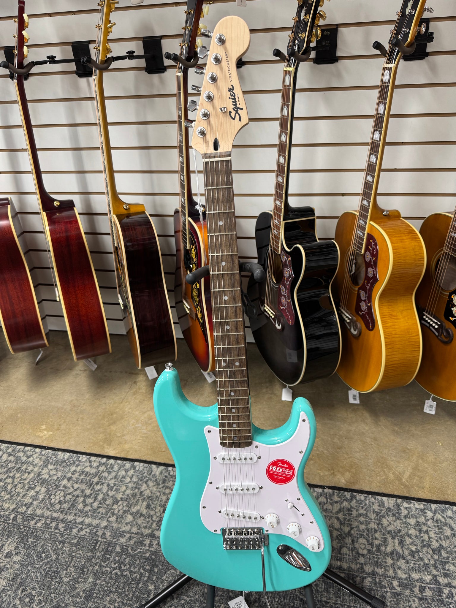 Squier Limited Edition Sonic Stratocaster - Sea Foam Green - B Stock