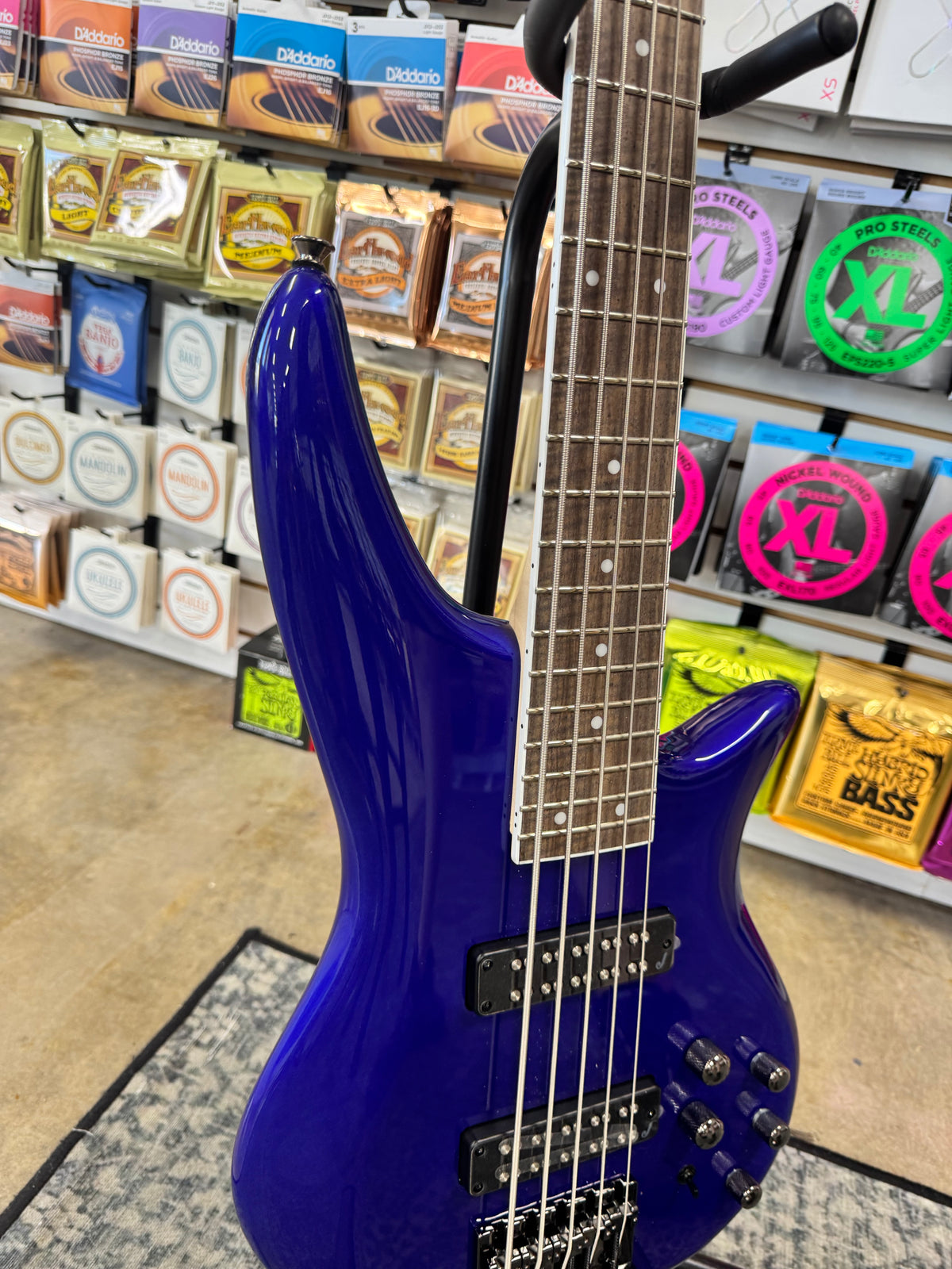 Jackson JS Series JS3V 5-String Spectra Bass - Indigo Blue