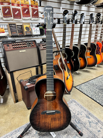 Alvarez AMP660ESHB Acoustic Electric Parlor Guitar - Shadowburst - Used