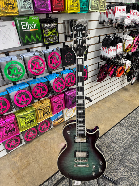 Epiphone Les Paul Custom Modern Quilt - Blueberry Burst