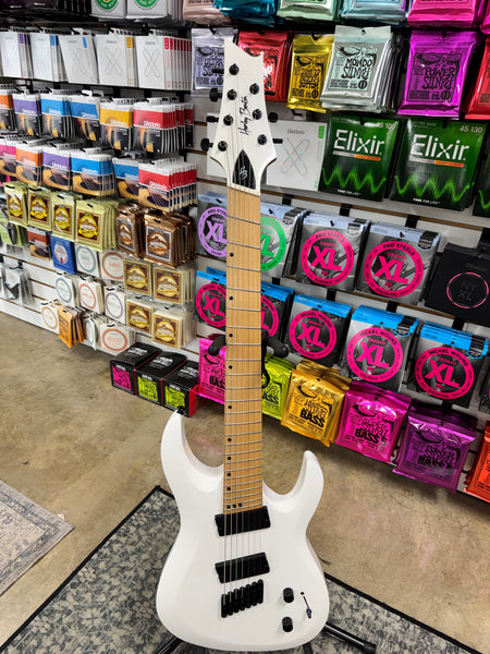 Harley Benton R-457MN WH MultiScale 7 String - White