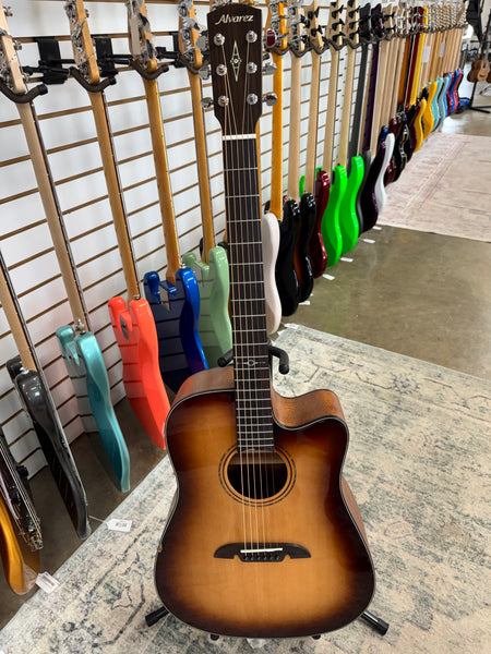 Alvarez AD60CE Shadowburst Dreadnought with Cutaway - Shadowburst