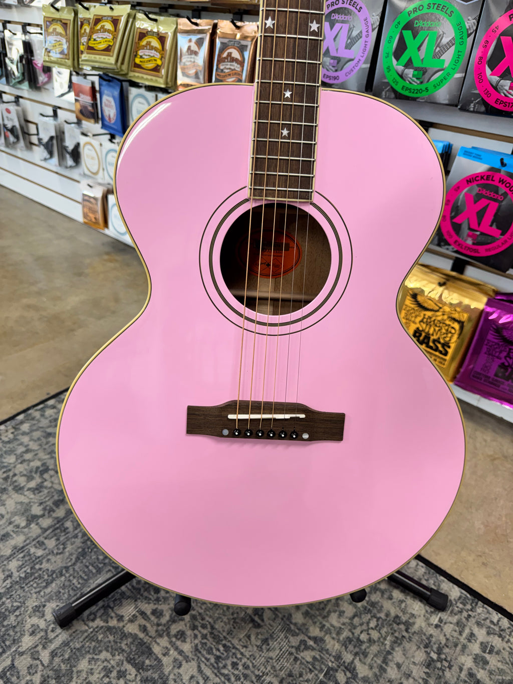 Epiphone J-180 LS - Pink