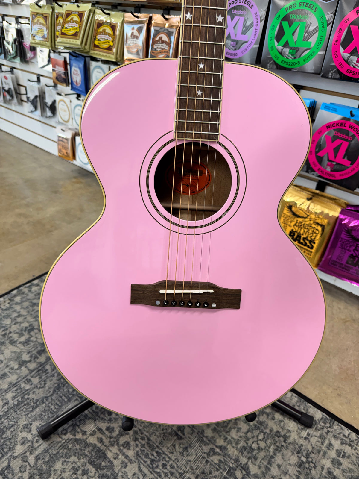 Epiphone J-180 LS - Pink